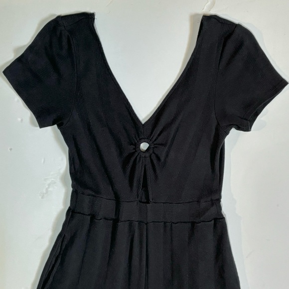 AE Black Jumpsuit Front Keyhole Detail S - Picture 3 of 7